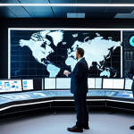 A diverse team of professional cloud architects and engineers in modest business attire, collaborating in a futuristic control room. Holographic displays showcase multiple, seamlessly interconnected cloud environments (symbolizing distinct cloud providers), with data streams flowing fluidly between them. The scene emphasizes strategic orchestration, cost optimization, and accelerated innovation. Professional photography, high detail, fully clothed, appropriate attire, safe for work, perfect anatomy, correct proportions, natural pose, well-formed hands, proper finger count, natural body proportions, family-friendly.