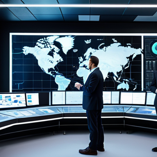 A diverse team of professional cloud architects and engineers in modest business attire, collaborating in a futuristic control room. Holographic displays showcase multiple, seamlessly interconnected cloud environments (symbolizing distinct cloud providers), with data streams flowing fluidly between them. The scene emphasizes strategic orchestration, cost optimization, and accelerated innovation. Professional photography, high detail, fully clothed, appropriate attire, safe for work, perfect anatomy, correct proportions, natural pose, well-formed hands, proper finger count, natural body proportions, family-friendly.