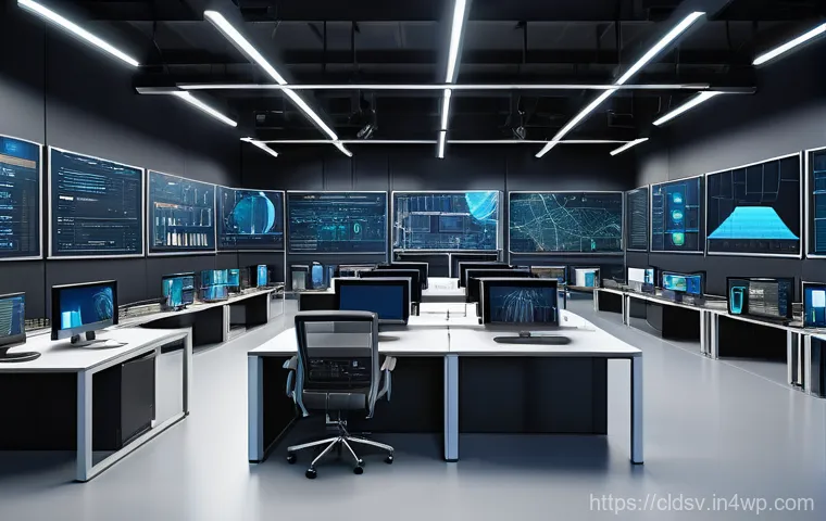 클라우드 네이티브 개발을 위한 성능 최적화 기법 - A dynamic, futuristic cityscape built upon interconnected cloud infrastructure, bathed in vibrant di...