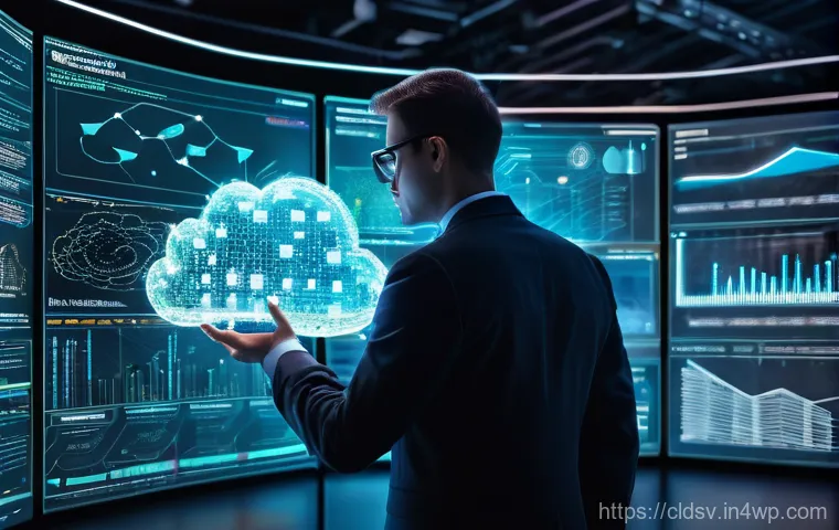클라우드 네이티브 데이터베이스 선택 가이드 - **Prompt 2: Transformation from Traditional to Cloud-Native DB**
    A split image, or a "before and...