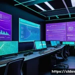 Home 22 클라우드 네이티브 개발의 생명주기 관리 - **Prompt 1: The Agile Cloud-Native Nexus**
"A vibrant, high-tech control room bustling with dive...