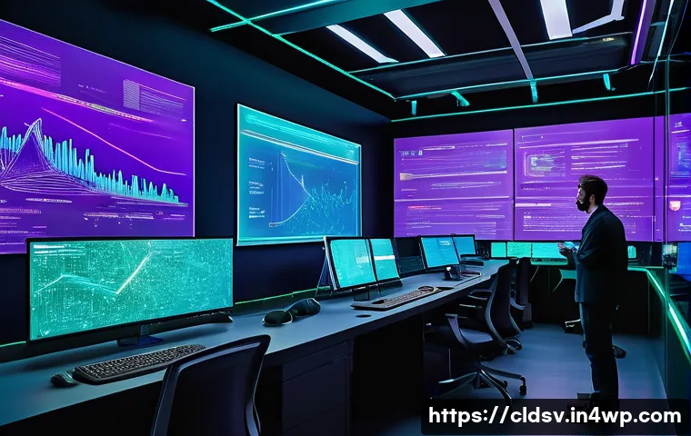 클라우드 네이티브 개발의 생명주기 관리 - **Prompt 1: The Agile Cloud-Native Nexus**
"A vibrant, high-tech control room bustling with dive...